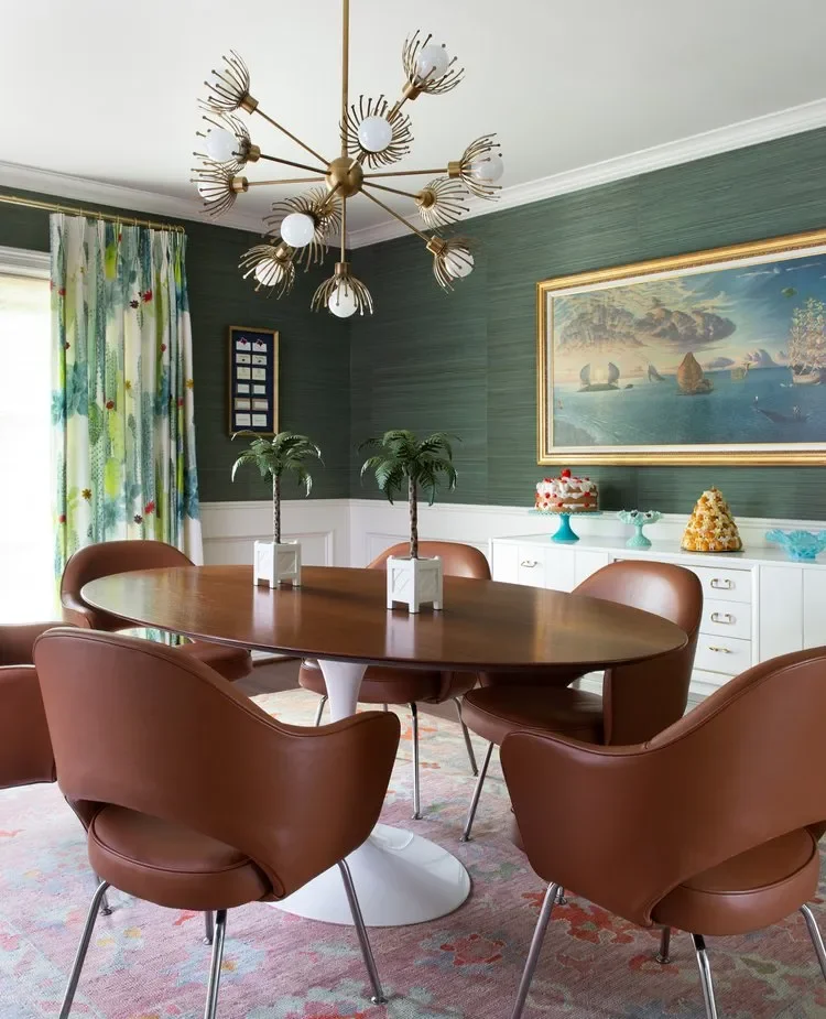 30 Stunning Dining Room Curtain Ideas That Will Transform Your Space Color-Coordinated Curtains