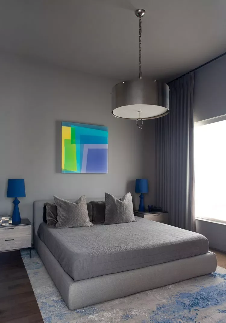 72 Contemporary Bedroom Design Ideas That Transform Your Space Color-Drenched Bedroom