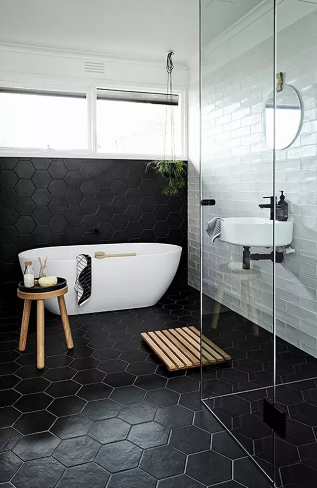 31 Stunning Black Bathroom Ideas That Create the Ultimate Stylish Retreat 14 Colorblock It