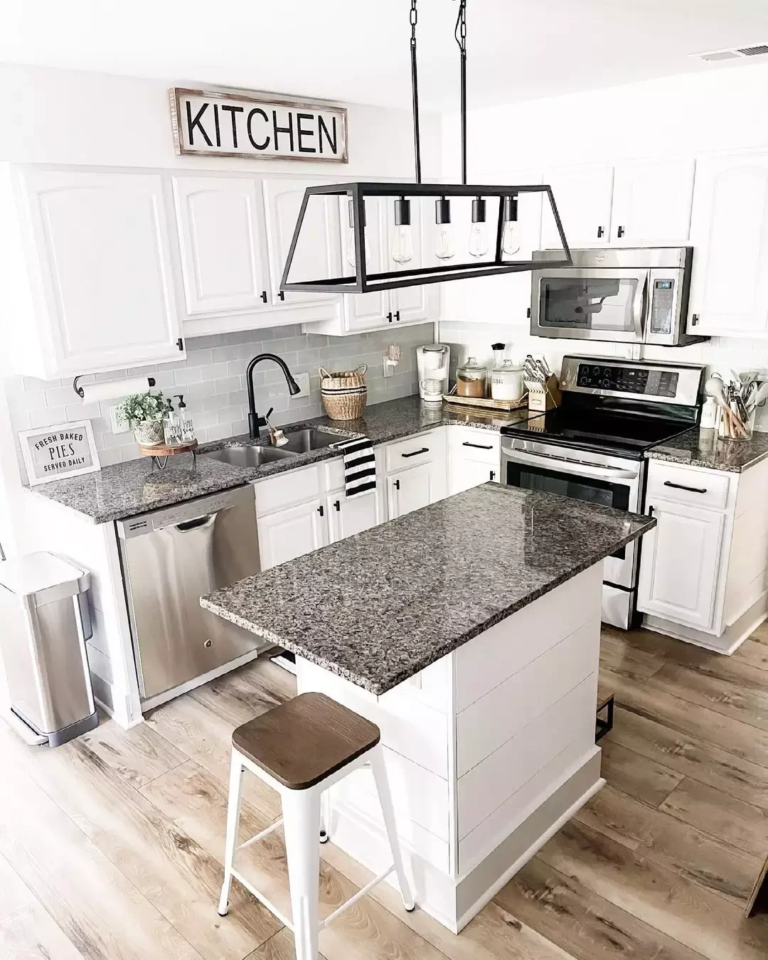37 Stunning Backsplash Ideas That Make White Cabinets and Granite Countertops Shine Colored Subway Tile