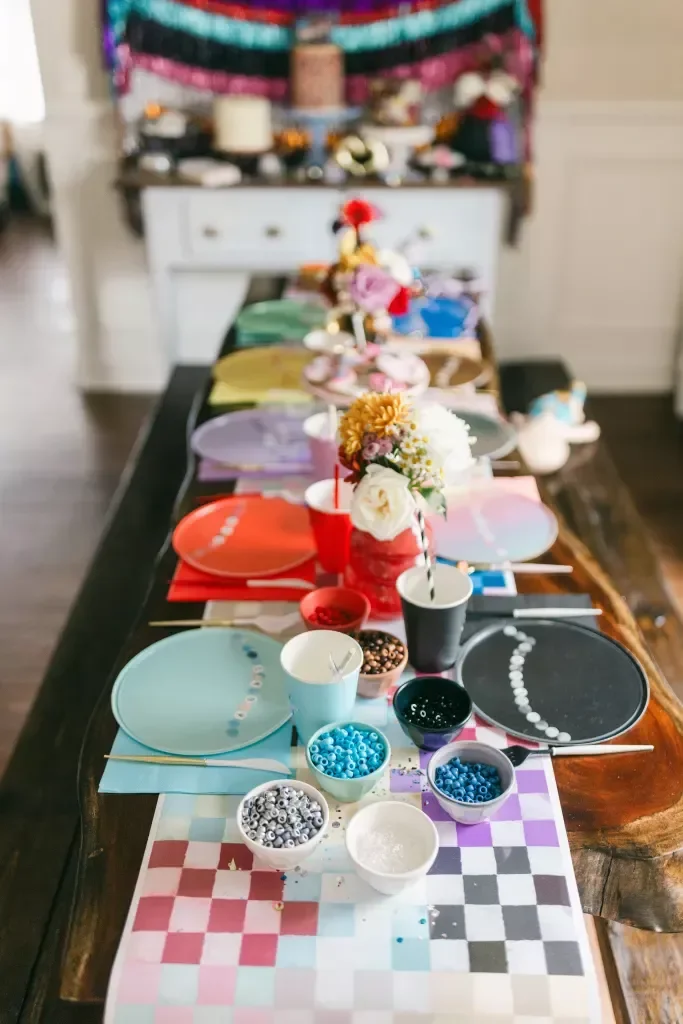 34 Creative Table Runner Ideas to Transform Your Dining Space Colorful Checked Table Runner