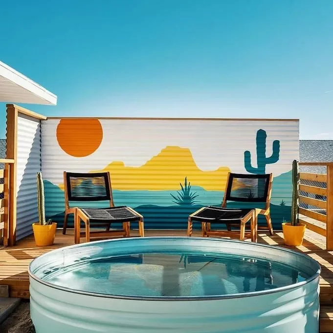 30 Stunning Above-Ground Pool Ideas That'll Transform Your Backyard 5 Colorful DIY Mural