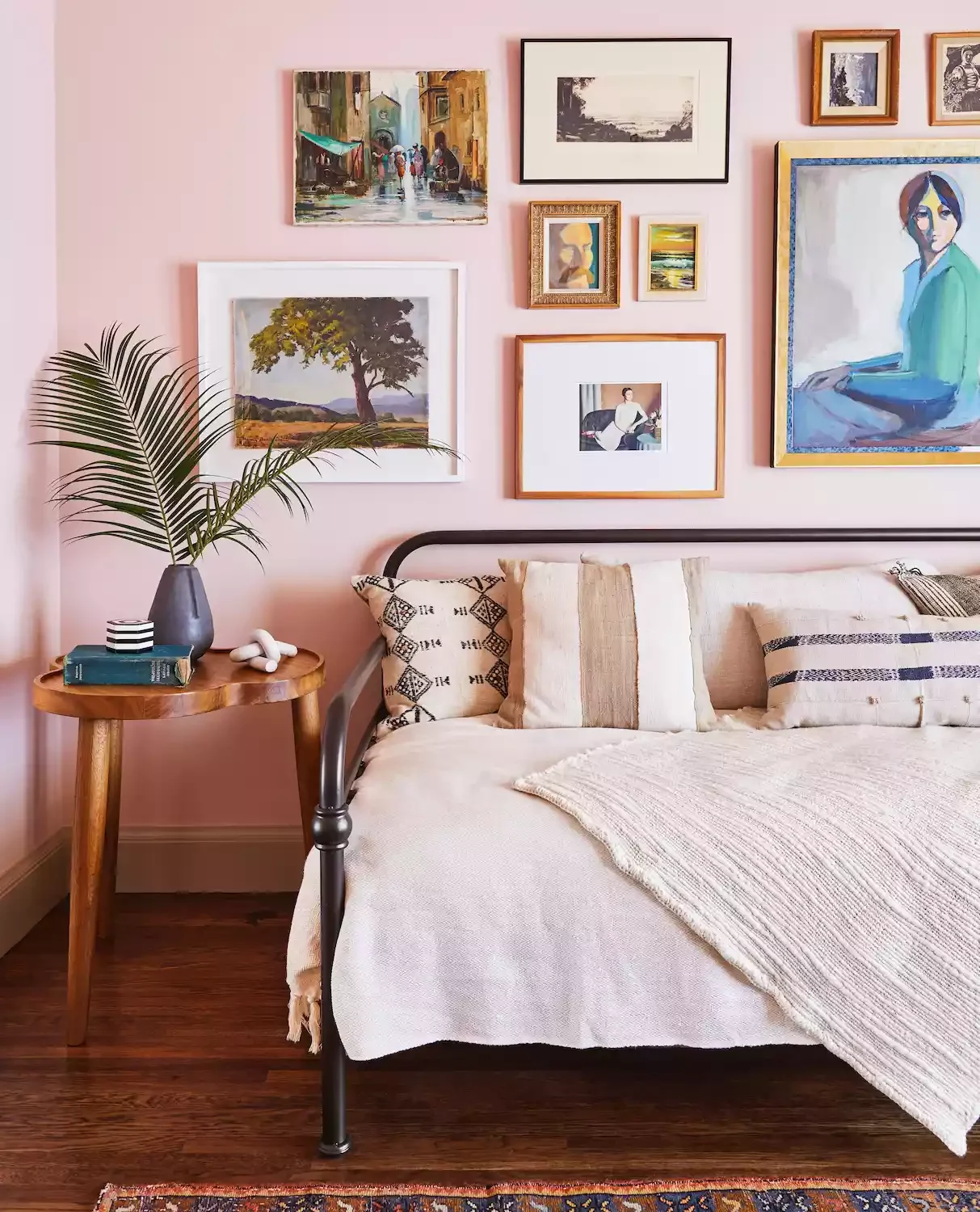 66 Creative Ways to Transform the Wall Above Your Bed Into a Stunning Focal Point Colorful Gallery Wall