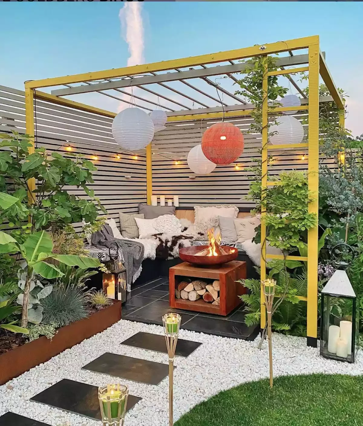 31 Stunning Pergola Ideas to Transform Your Backyard Into a Stylish Retreat 20 Colorful Pergola