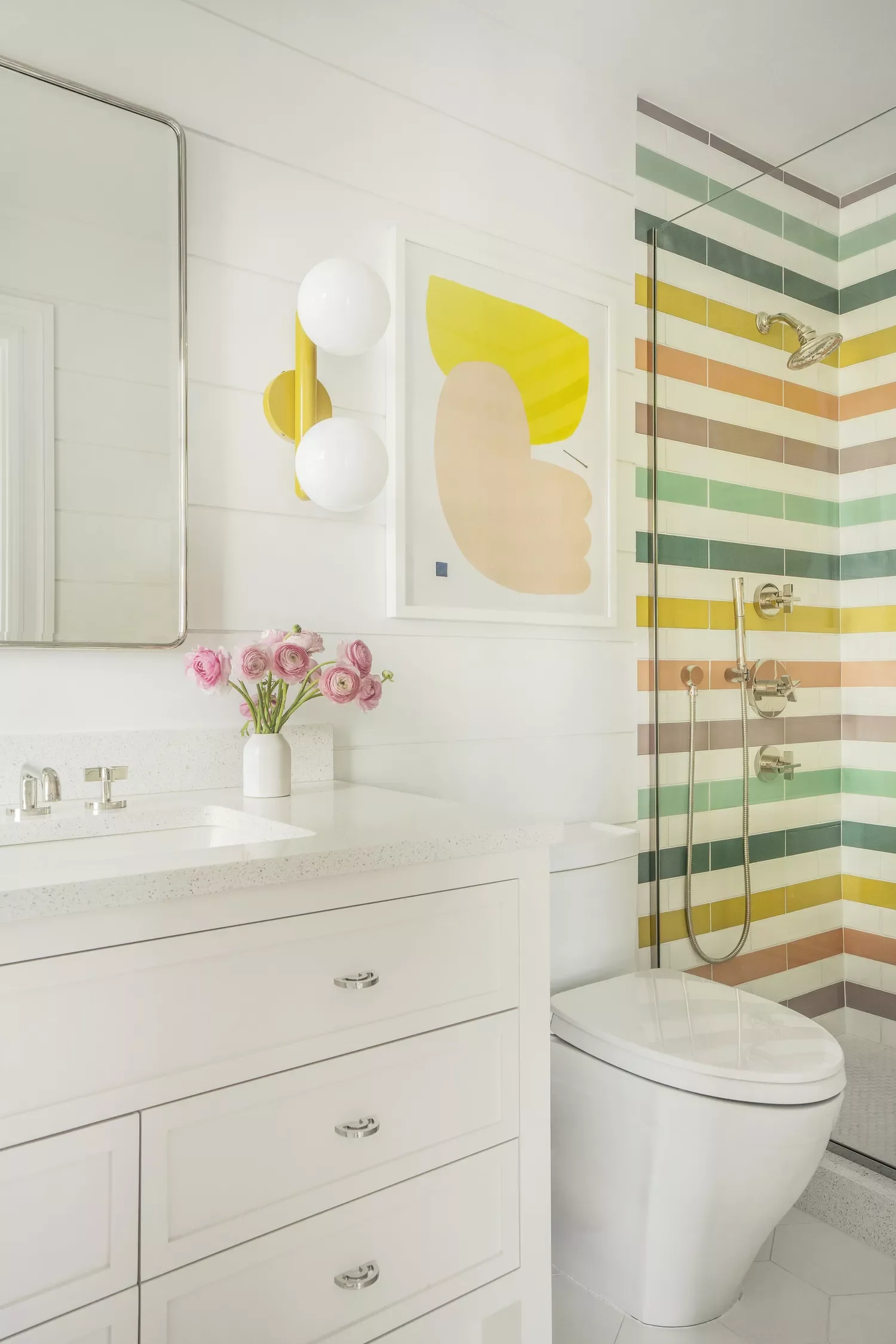 39 Stunning Shiplap Bathroom Design Ideas: From Farmhouse Charm to Modern Elegance 7 Colorful Shiplap Bathroom