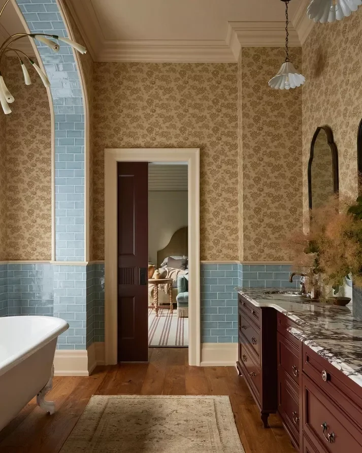 30 Stunning Bathroom Wainscoting Ideas That Transform Any Space 14 Colorful Tile Wainscoting