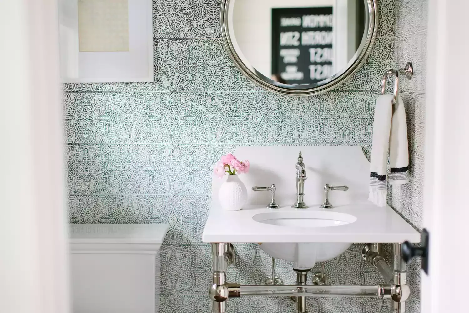 32 Powder Room Design Ideas That Turn Your Small Space Into a Style Statement Colorful Wallpaper