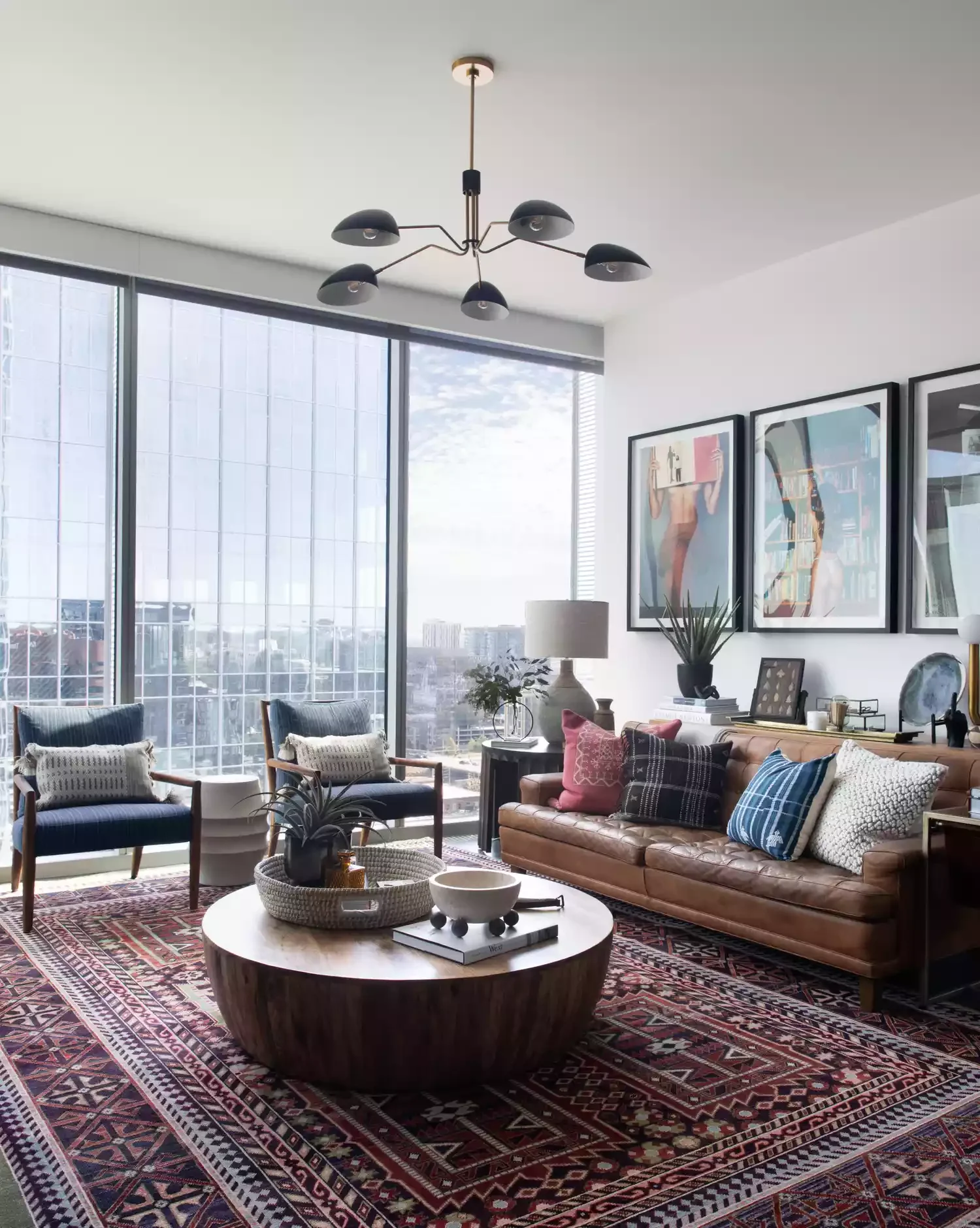 50 Elegant Living Room Ideas That Feel Warm and Inviting 37 Combine Reds, White, and Blue