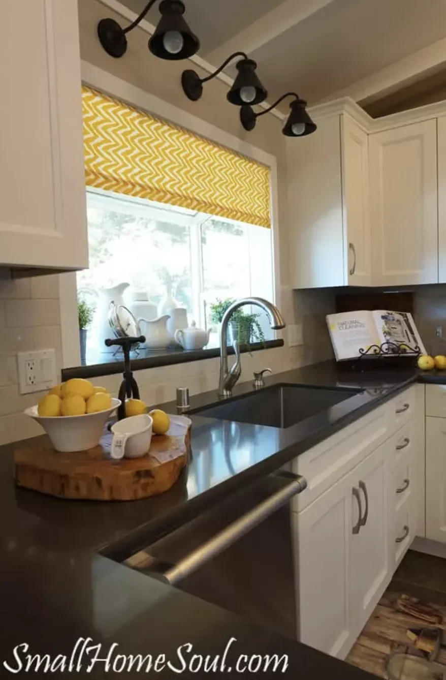 20 Beautiful Kitchen Curtain Ideas That Will Transform Your Space Complement Curtains With Chic Accessories