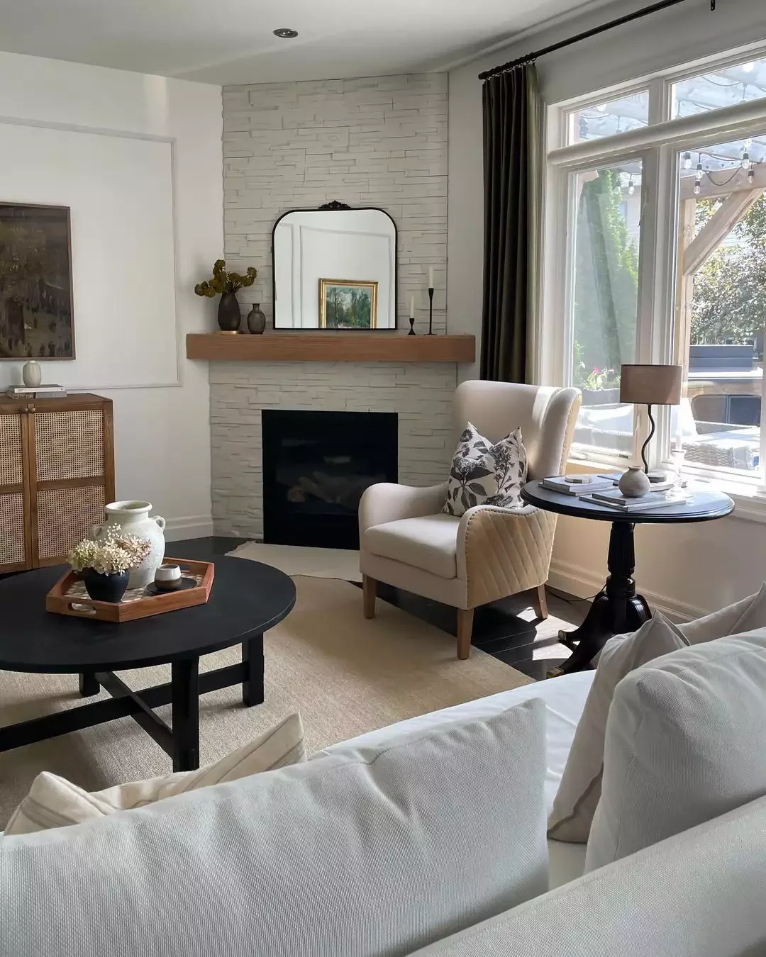25 Stunning Corner Fireplace Ideas That'll Transform Your Living Space 5 Complement Existing Hues