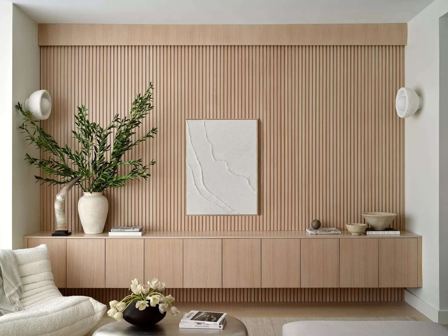 55 Wood Slat Wall Accent Ideas That Make Any Room Look Incredible Complement Japandi Style