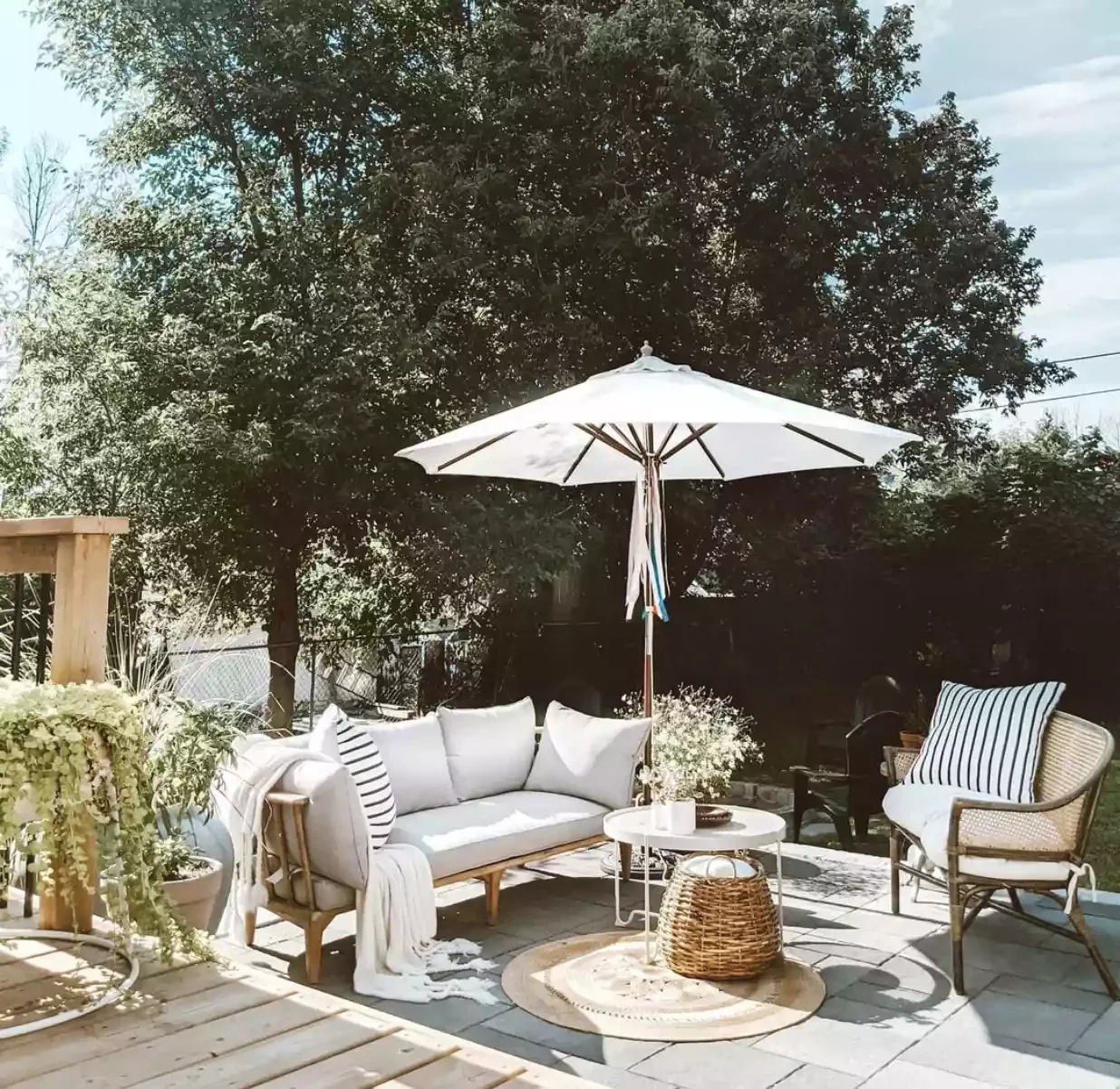 36 Stunning Concrete Patio Designs That Will Transform Your Outdoor Space 18 Concrete Patio and Wood Deck
