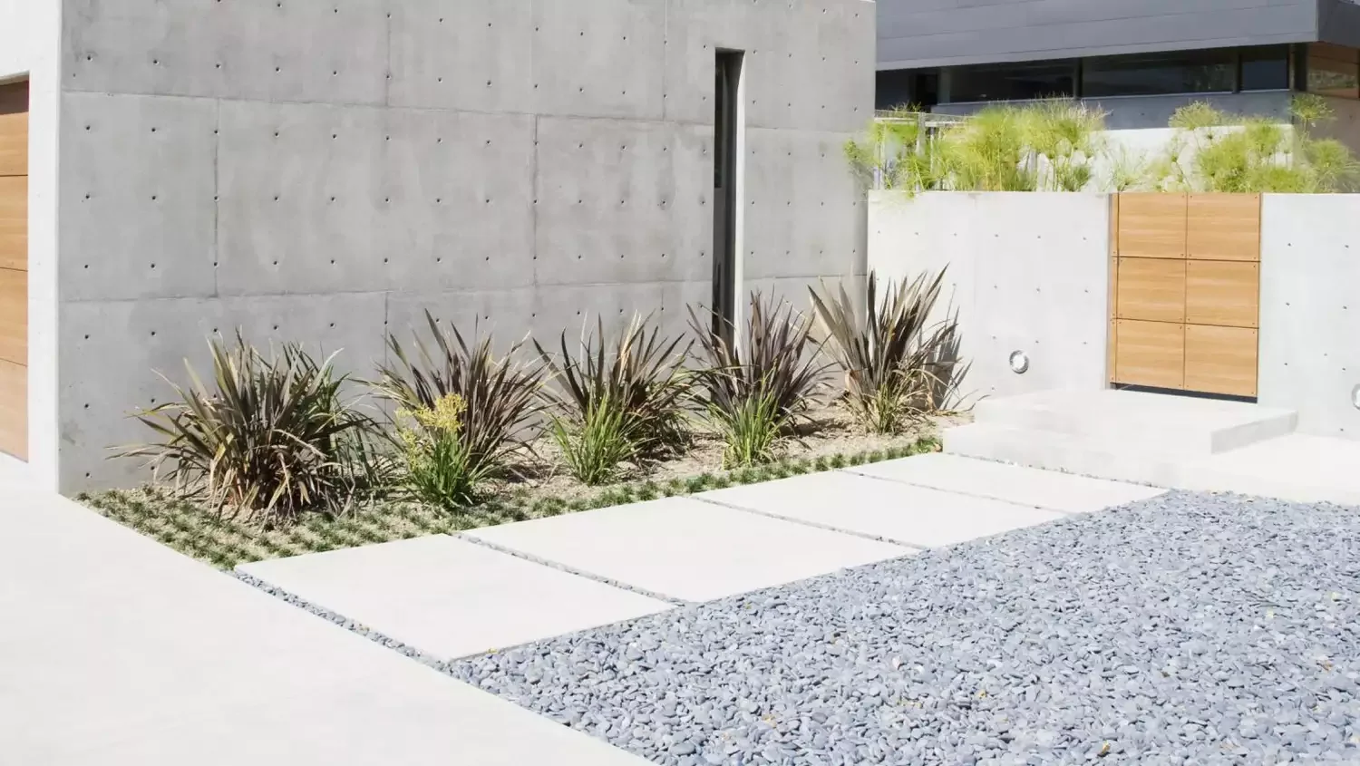 10 Stunning Concrete Paver Walkway Ideas That Transform Your Home's Curb Appeal Concrete Paver Walkway Set in Decorative Stone