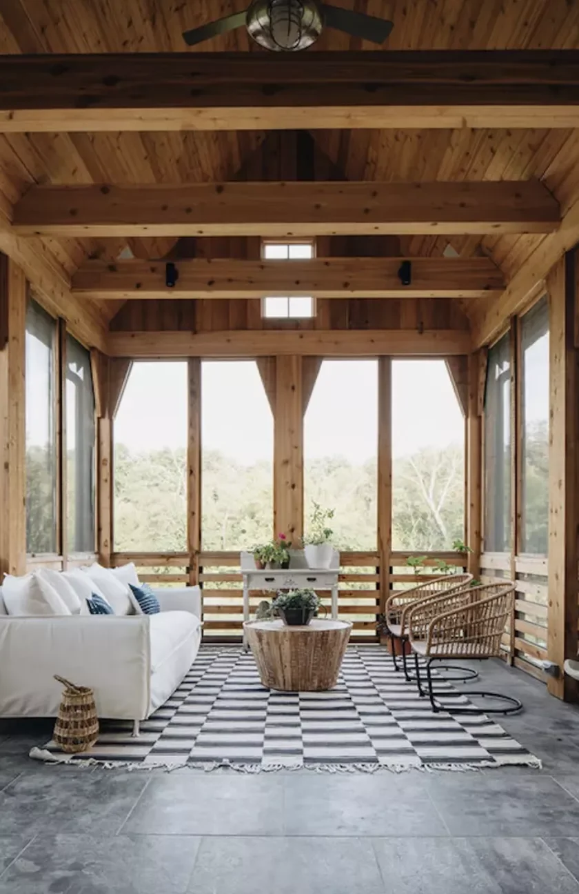 29 Stunning Three-Season Porch Ideas That'll Make You Want to Live Outdoors 22 Connected With Nature