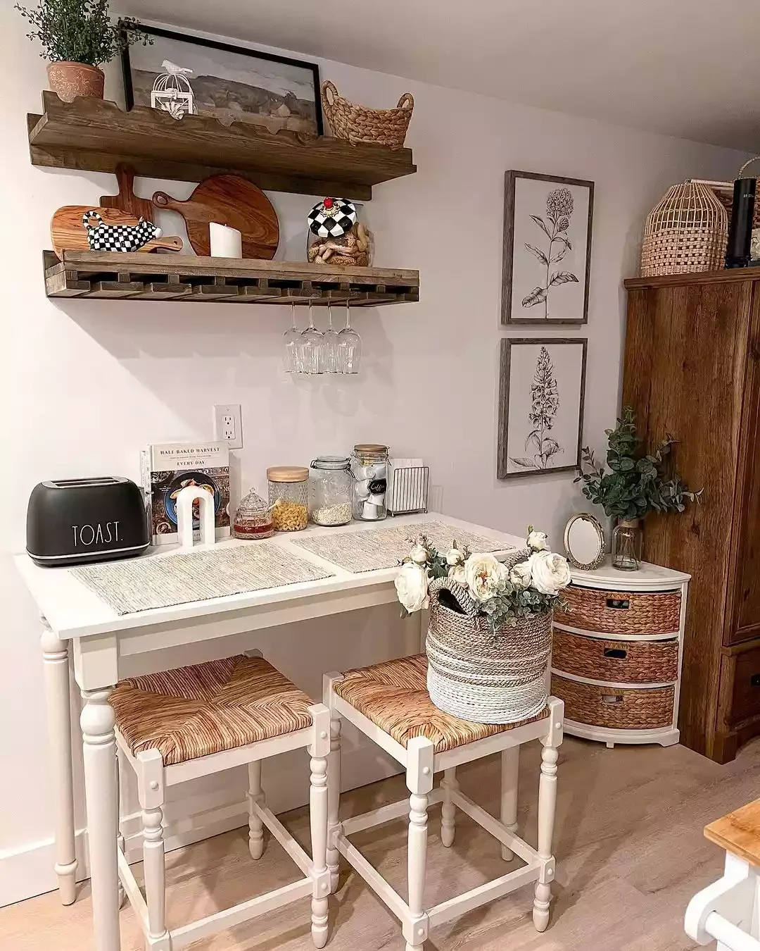 22 Budget-Friendly Small Kitchen Transformations That Create Maximum Impact 21 Consider Multipurpose Storage Shelves