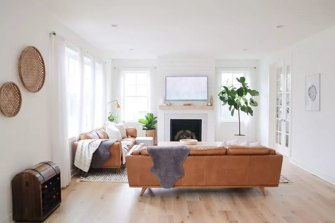 33 Smart Ways to Style Your TV Above the Fireplace Like a Pro 8 Consider Plants