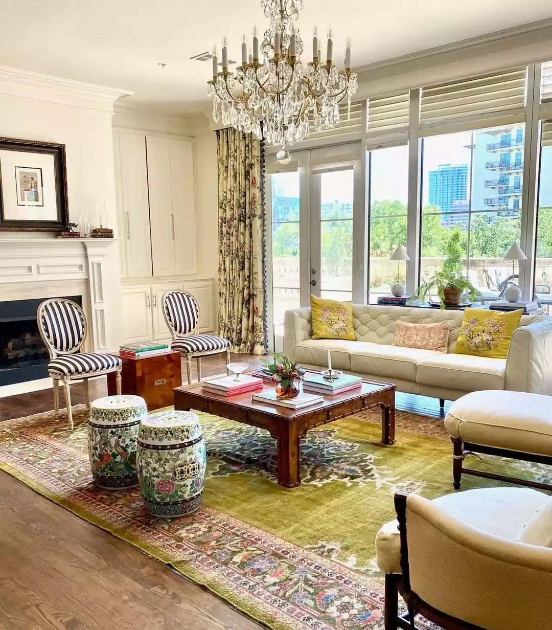34 Classic Living Room Ideas That Never Go Out of Style Consider a Statement Light