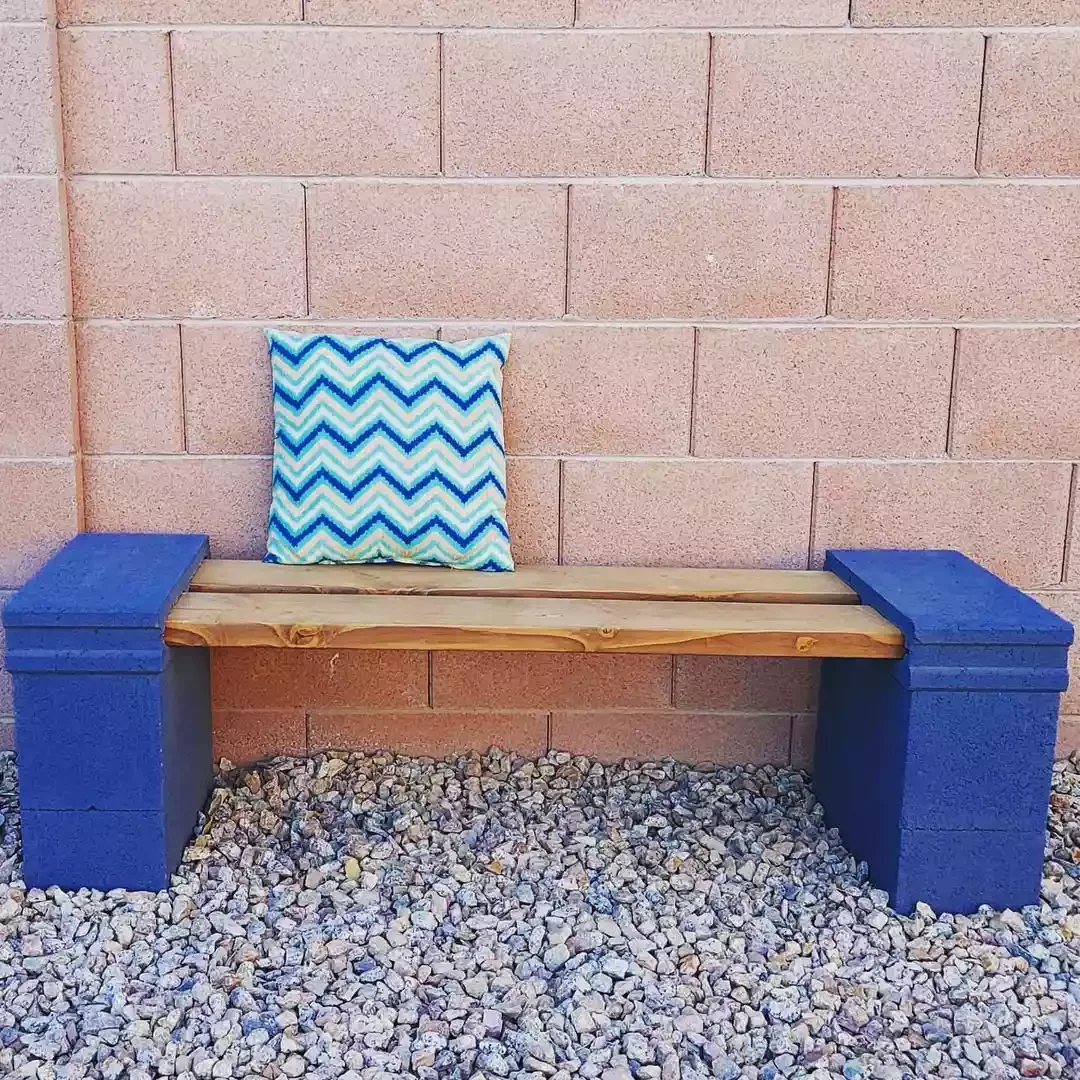 15 Budget-Friendly Cinder Block Garden Projects to Transform Your Outdoor Space 5 Construct a Bold Bench