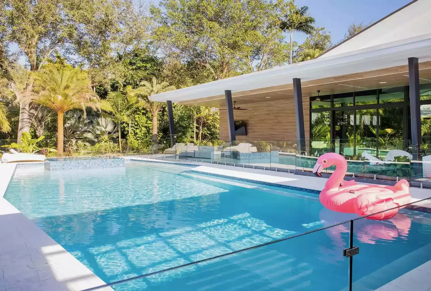 23 Stunning Backyard Water Features That Create Pure Magic Contemporary Backyard Pool Fountain