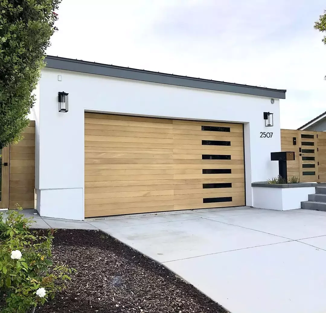 52 Stunning Garage Door Ideas That Will Transform Your Home's Curb Appeal Contemporary Door With Side Windows