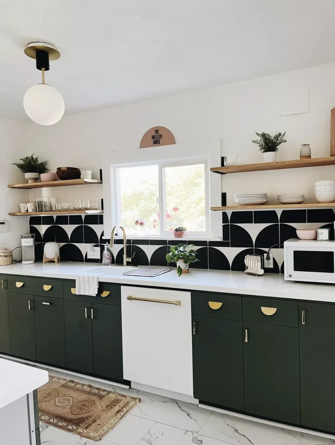 37 Stunning Green Kitchen Cabinet Ideas That Will Transform Your Space Contrast With Black and White