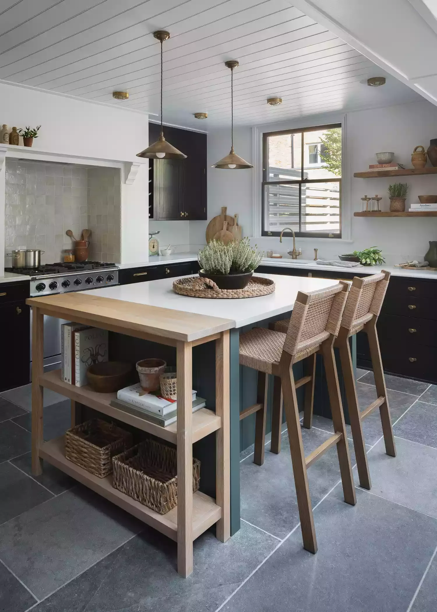 26 Creative Kitchen Island Storage Solutions That Transform Your Space Contrasting Materials