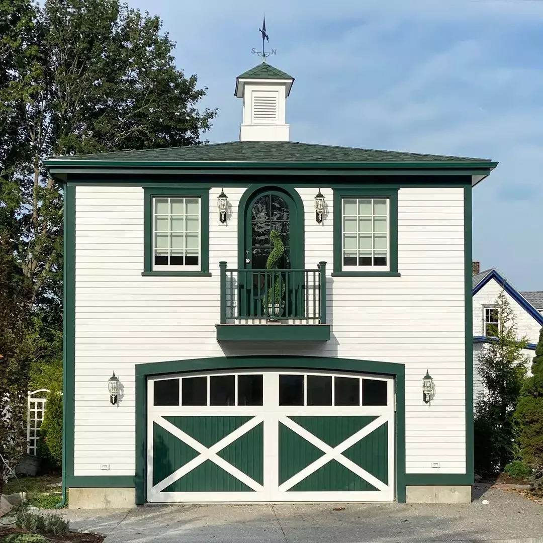 52 Stunning Garage Door Ideas That Will Transform Your Home's Curb Appeal Contrasting Trim and Panel Color