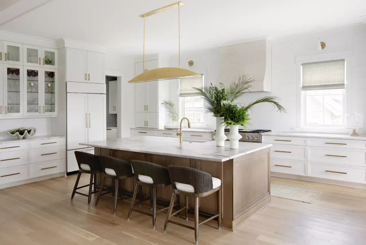 101 Kitchen Island Ideas That Will Transform Your Cooking Space 80 Contrasting Wood Kitchen Island