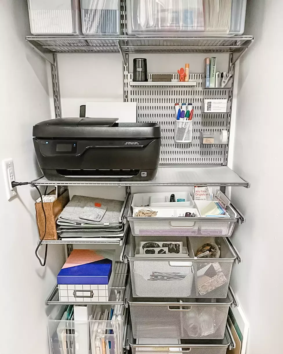 49 Brilliant Storage Solutions to Transform Every Room in Your Home Convert a Closet Into an Office Supply