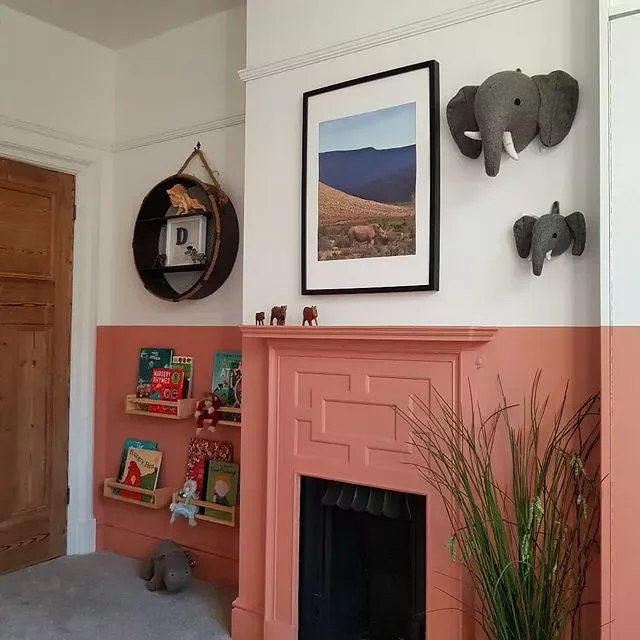 36 Stunning Painted Fireplace Ideas to Transform Your Living Space 11 Cool Coral Fireplace
