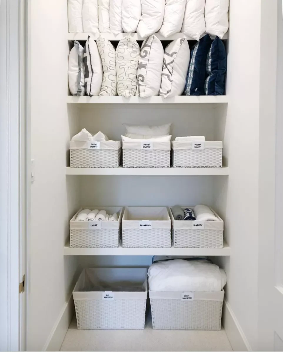 Transform Your Linen Closet: Smart Organization Ideas That Actually Work Coordinate Bins and Baskets