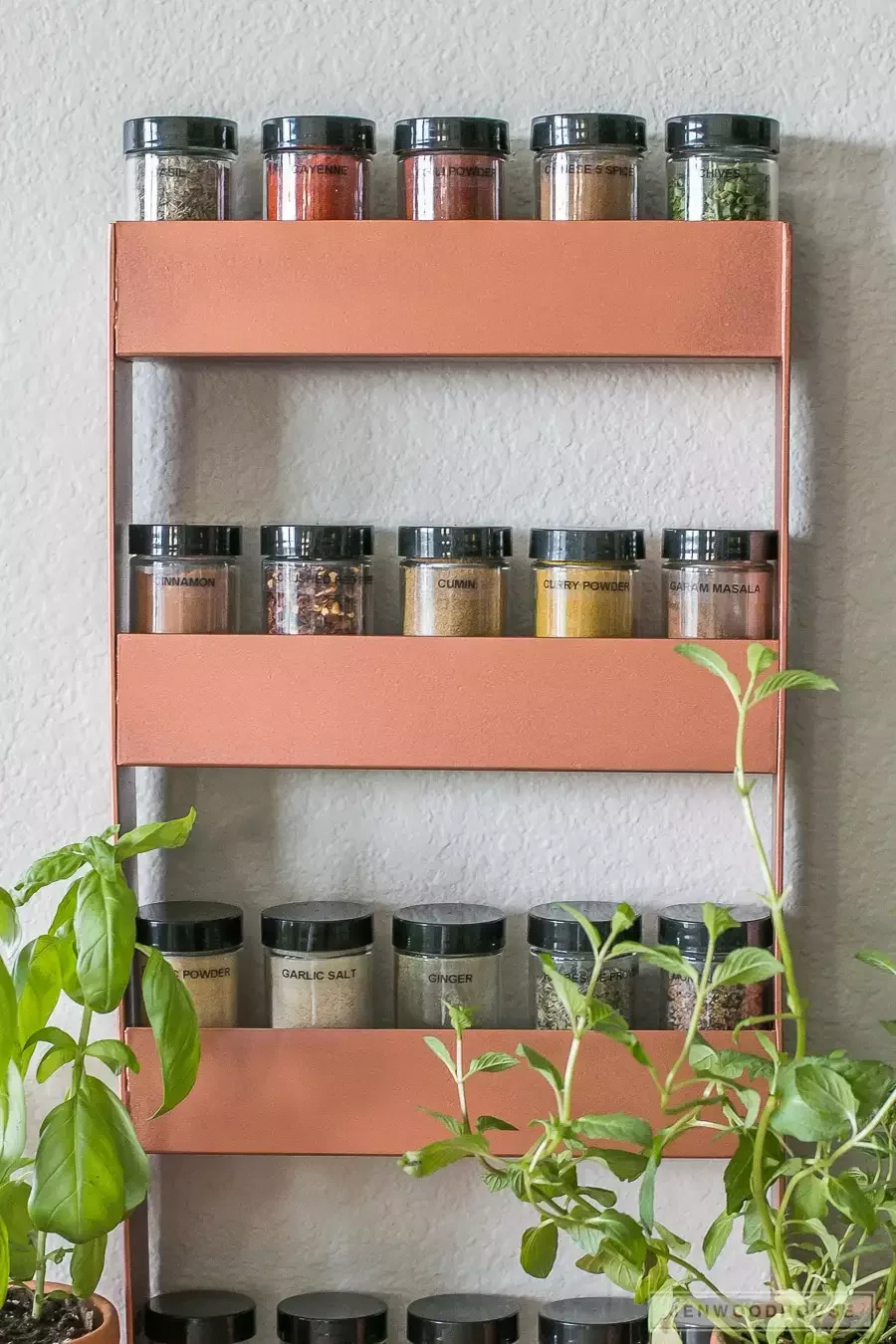 20 Creative DIY Spice Storage Solutions to Transform Your Kitchen Organization Copper Spice Rack