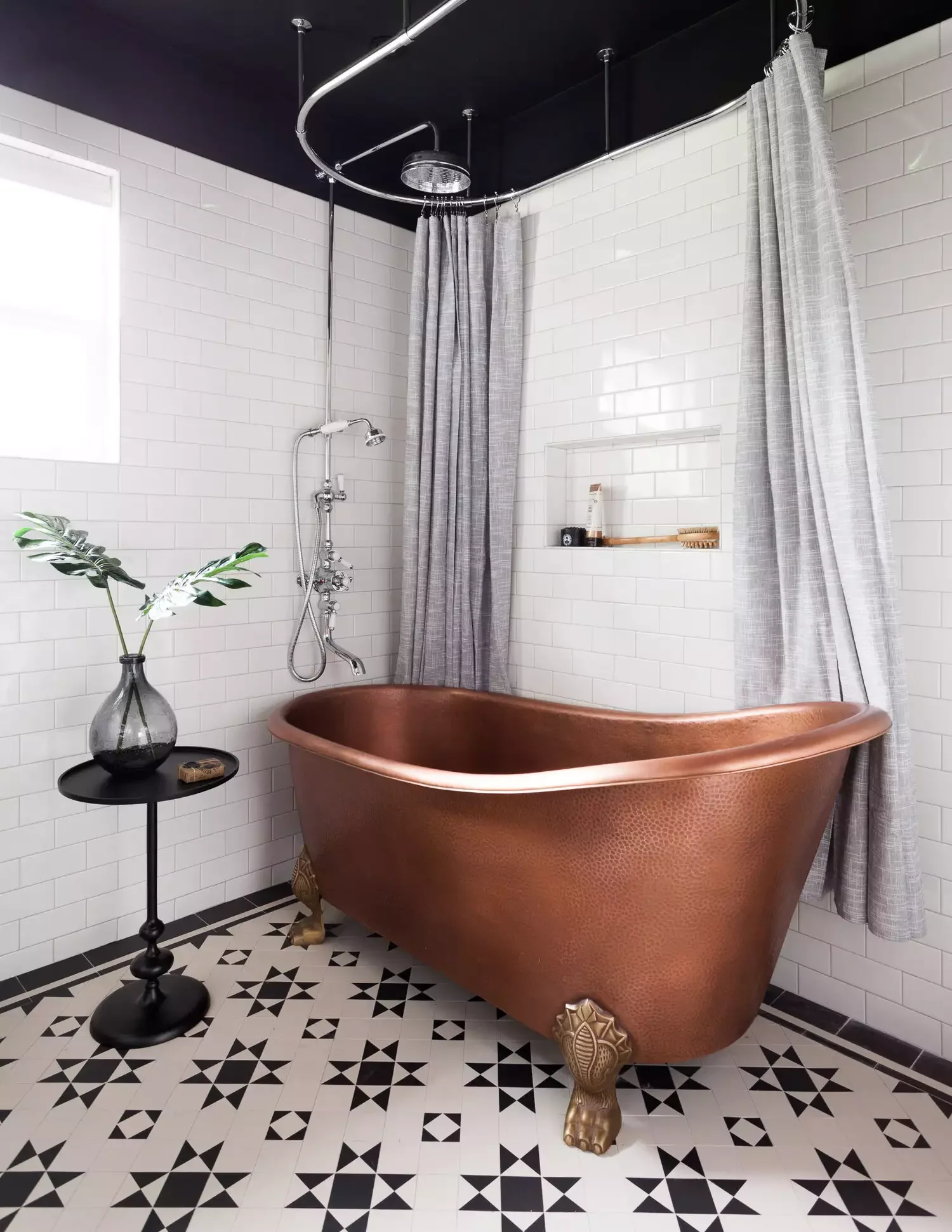 45 Sophisticated Bathroom Designs That Transform Your Home Into a Luxury Retreat 42 Copper Tub