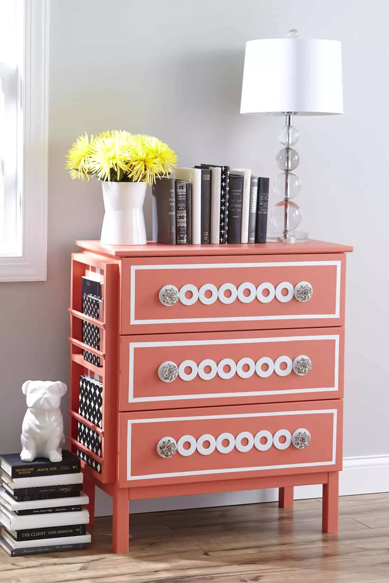 36 Stunning Painted Dresser Ideas That'll Transform Your Home's Style Coral and White Dresser
