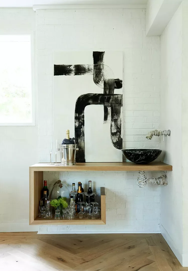 41 Stylish Bar Shelf Ideas That Will Transform Your Home Bar 22 Corner Bar Shelf