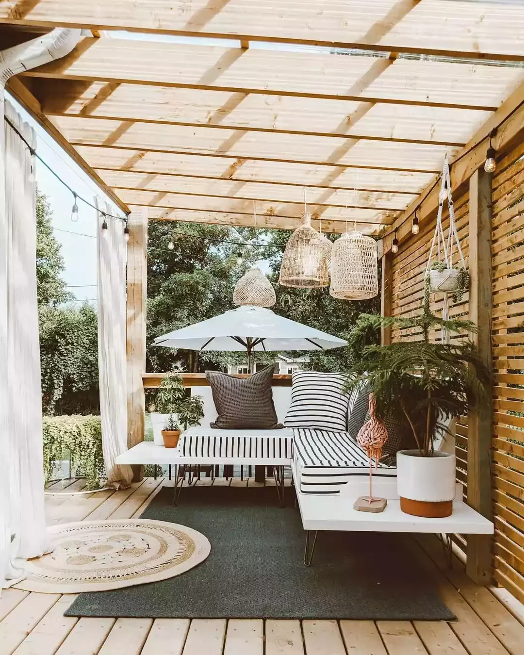 21 Budget Covered Deck Ideas That Transform Your Outdoor Space Corrugated Plastic Roofing