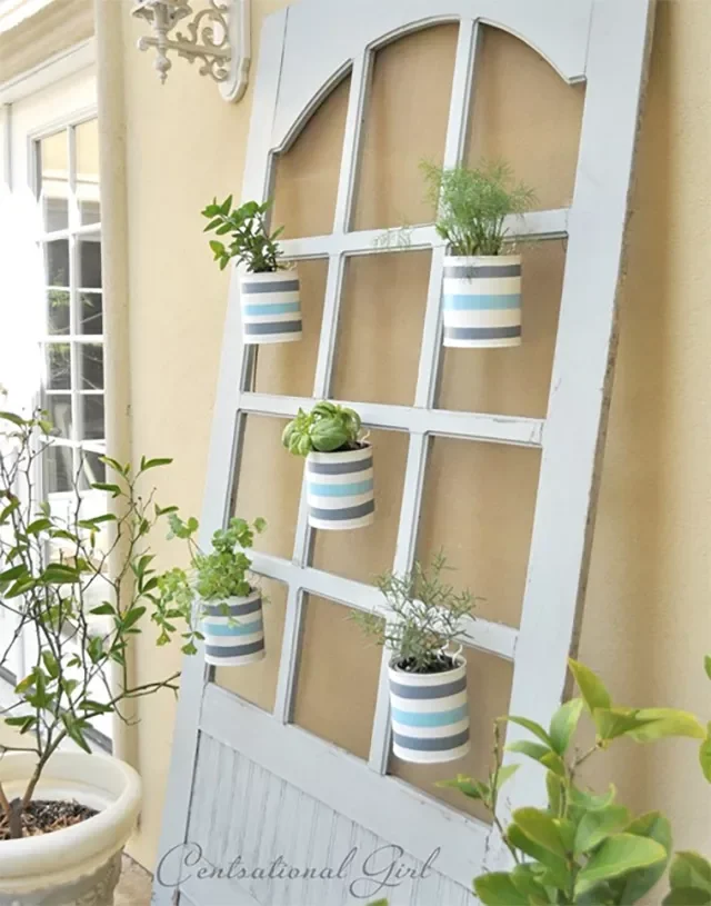 28 Creative DIY Vertical Garden Projects to Transform Your Space Cottage Screen Door Vertical Garden