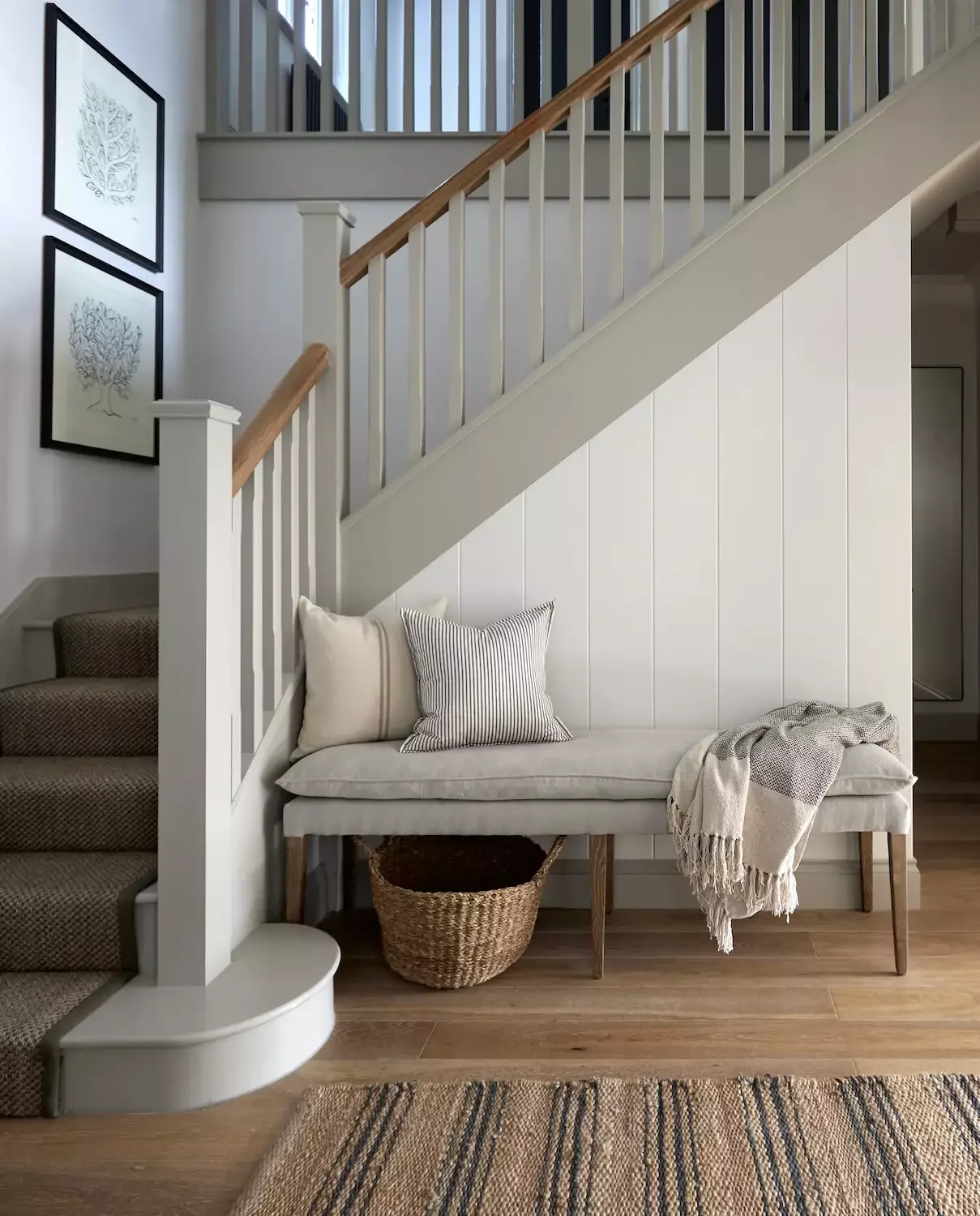35 Creative Shiplap Half Wall Ideas That Transform Every Room 35 Cover the Under Stairs Wall