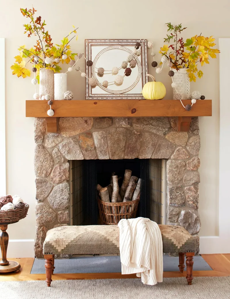 48 Fall Mantel Decorating Ideas For Seasonal Style 45 Cozy and Bright