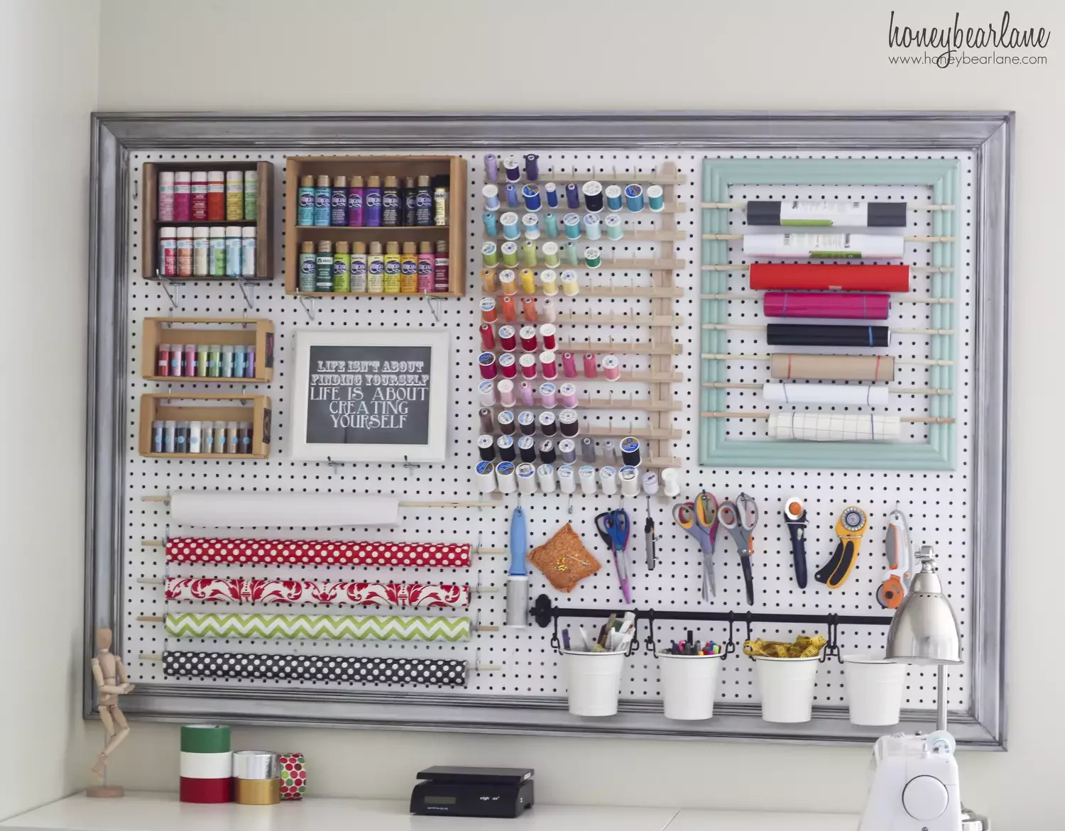 24 Creative Pegboard Organization Ideas That Will Transform Every Space in Your Home Craft Room Storage