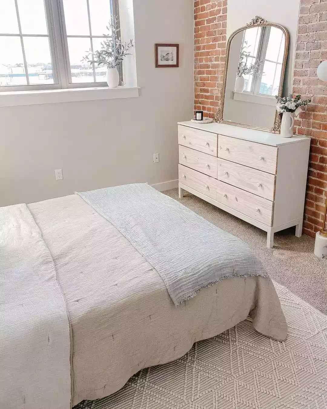 36 Beautiful Dresser Styling Ideas That Will Transform Your Bedroom 35 Create Contrast With Different Decor Styles