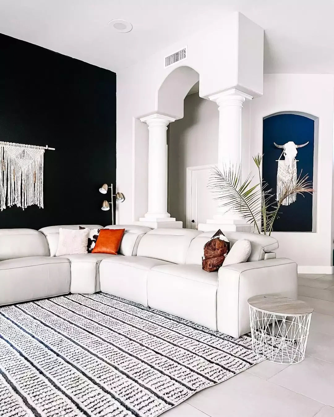 30 Stunning Black and White Living Room Ideas That Will Transform Your Space 23 Create Contrast