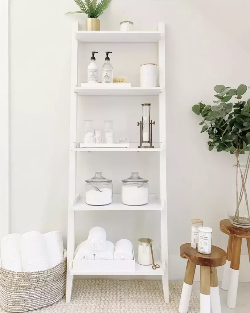 11 Smart Ladder Storage Solutions That Will Transform Your Space Create Extra Shelving