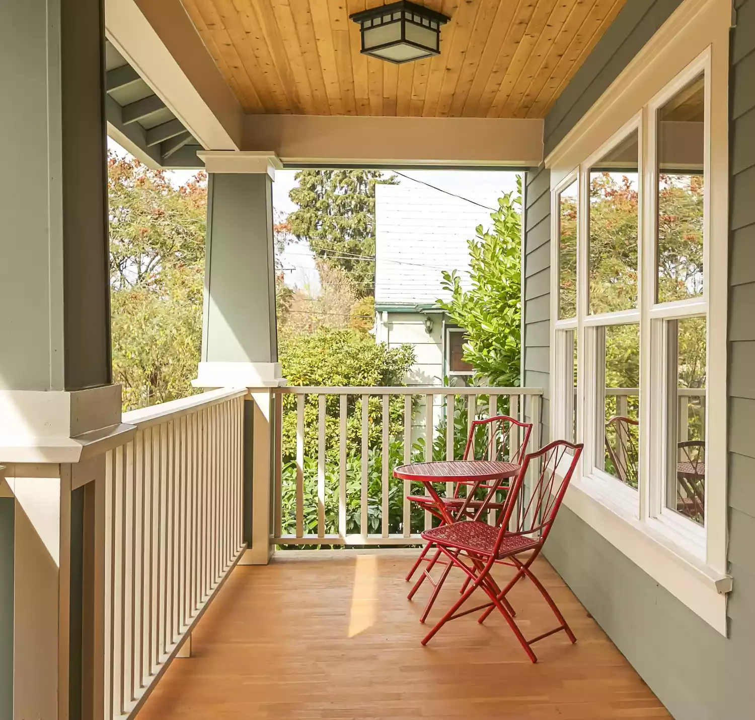 25 Budget-Friendly Porch Ceiling Ideas That'll Transform Your Outdoor Space 4 Create Warmth with Tongue-and-groove