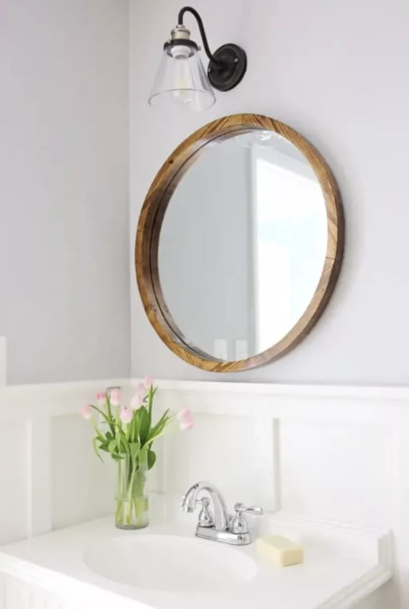 26 Creative DIY Mirror Frame Projects That Will Transform Your Space Create Your Own Round Wood Frame