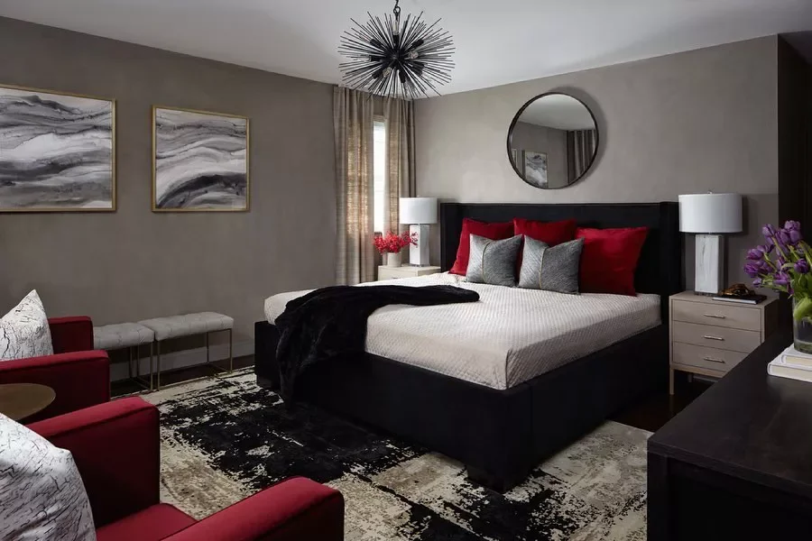 22 Peaceful and Expert-Approved Bedroom Arrangement Ideas 17 Create a Bedroom and Social Space