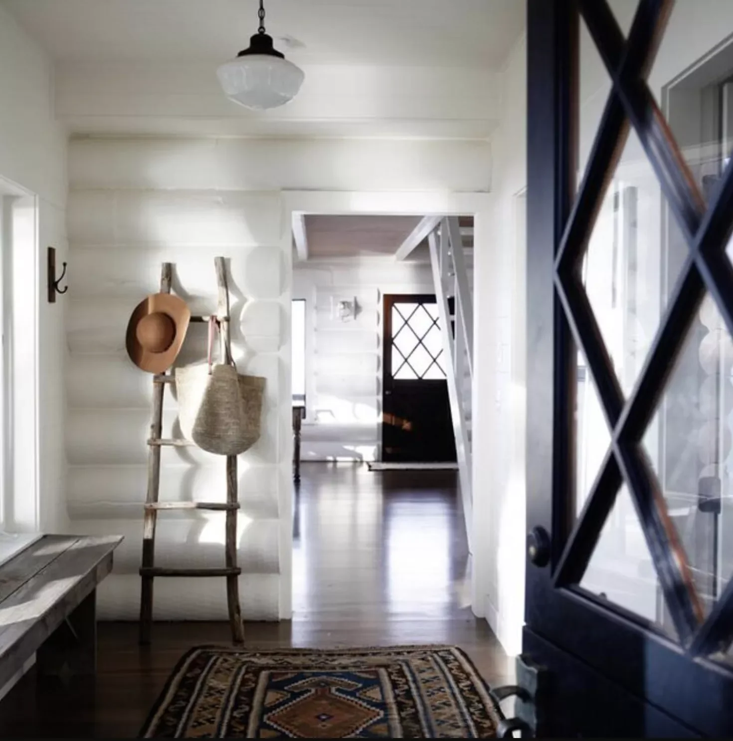22 Fresh Ways to Give Your Log Cabin a Modern Makeover 16 Create a Blank Slate With White
