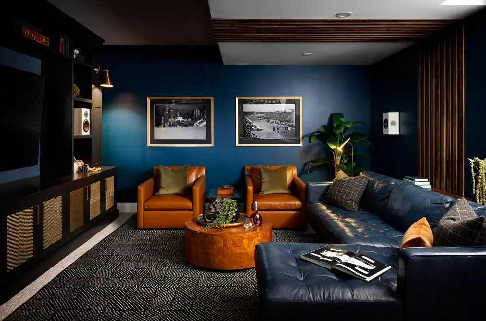 41 Stunning Black Sofa Living Room Ideas That Will Transform Your Space 17 Create a Clash With Black and Navy