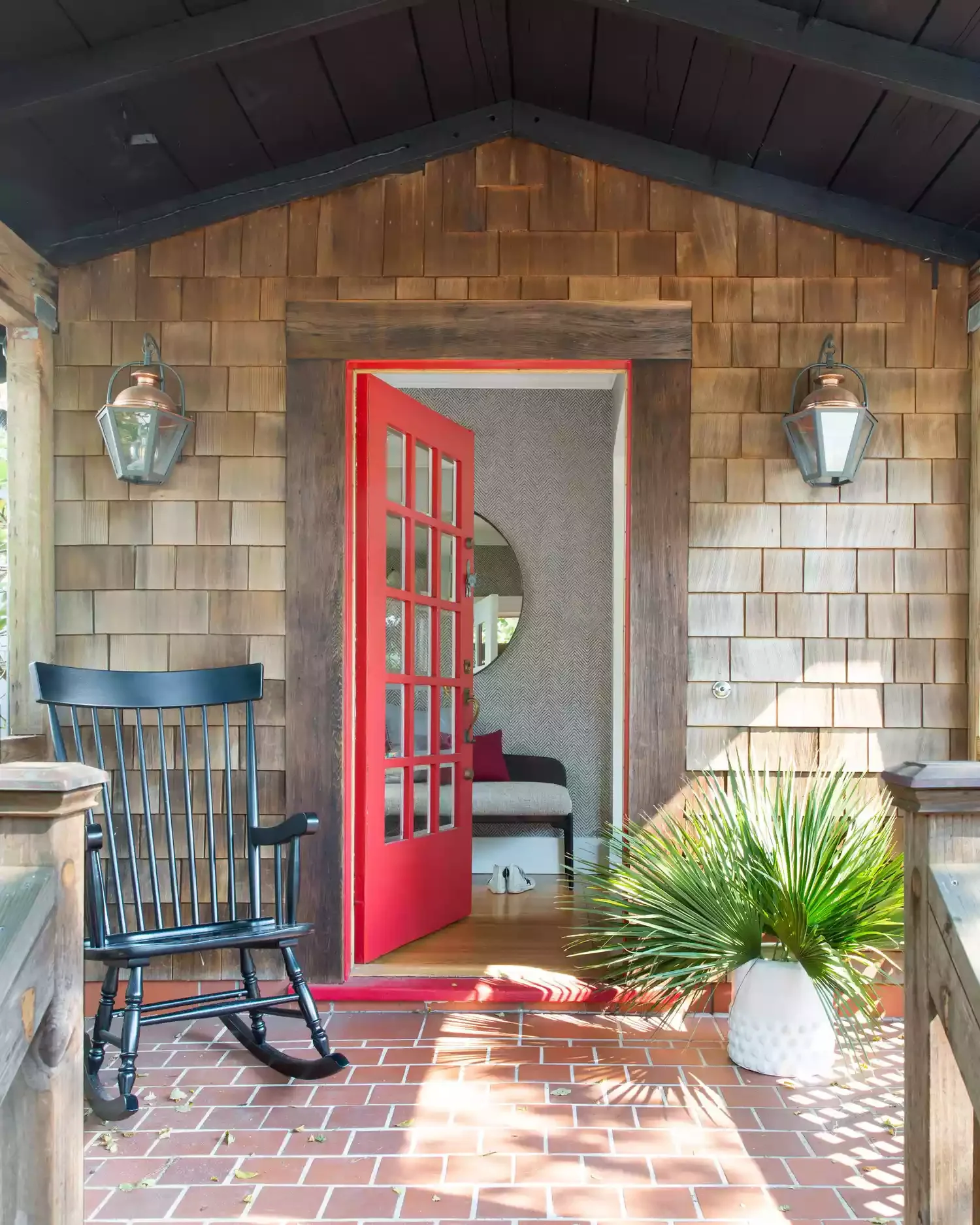 21 Budget-Friendly Small Porch Ideas That Will Make Your Neighbors Jealous 5 Create a Cottage Hideaway