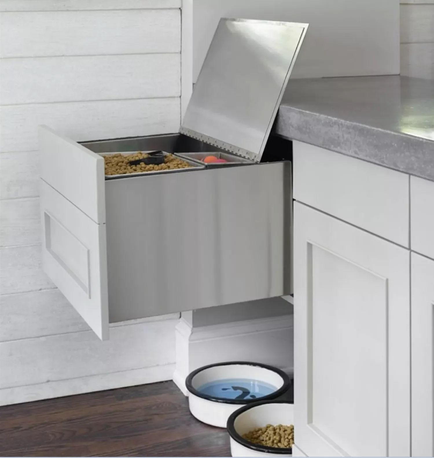 10 Stylish Dog Food Storage Solutions That Blend Into Your Home Decor Create a Custom Feeding Station